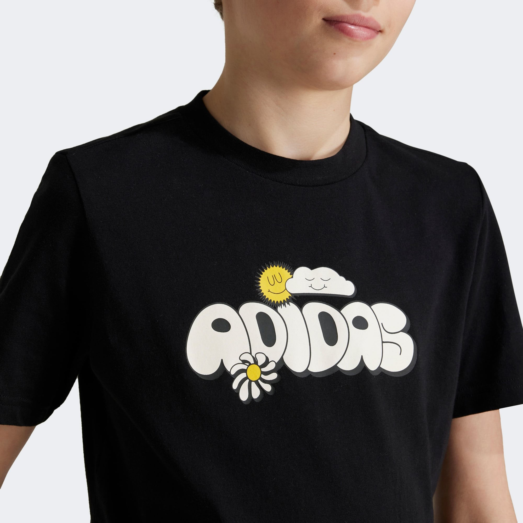 adidas Doodle Pack Çocuk Siyah Günlük T-Shirt