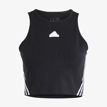  adidas Future Icons 3 Striped Kadın Siyah Antrenman Atlet