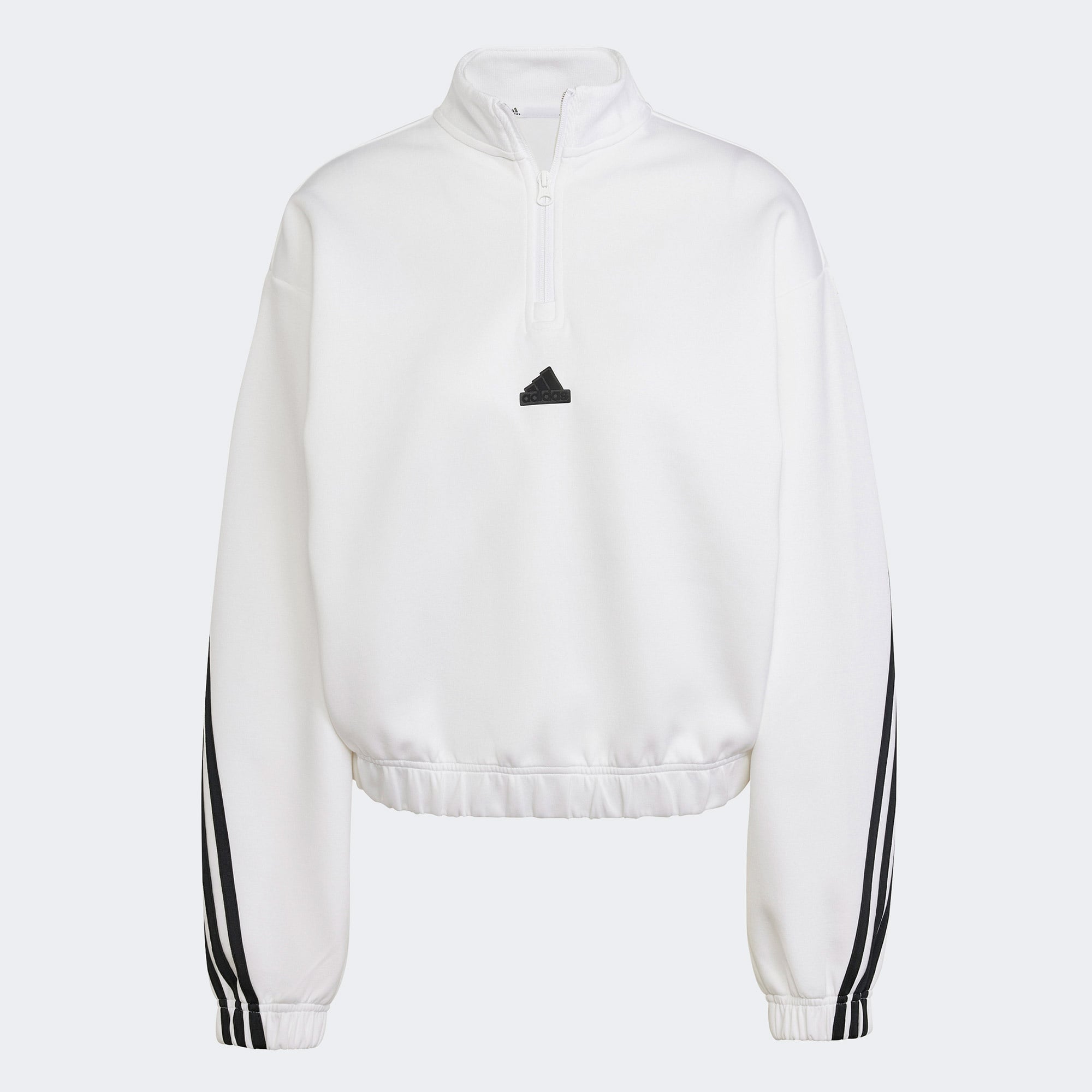 adidas Future Icons 3S 1/4 Zip Kadın Beyaz Günlük Sweatshirt