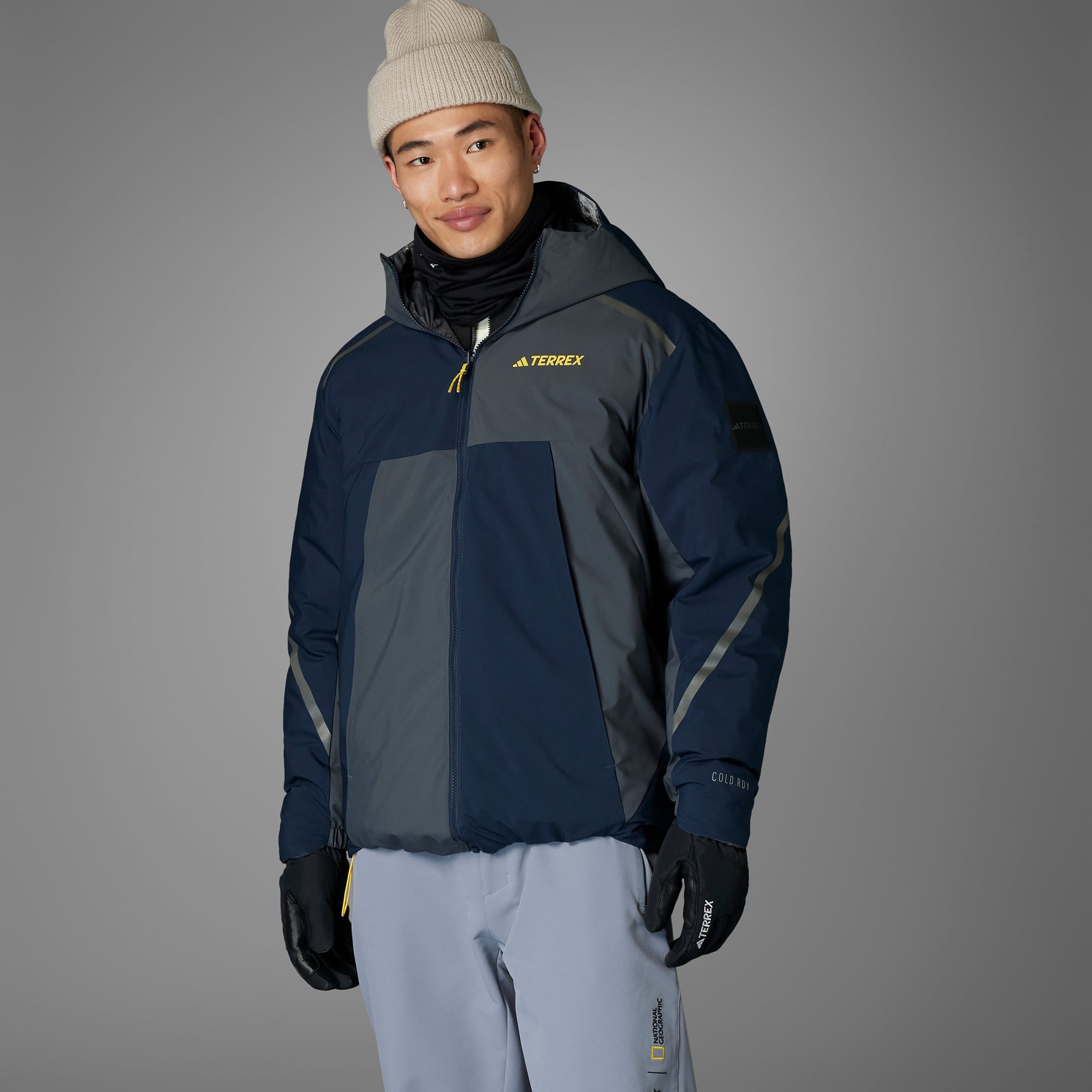 adidas Terrex National Geographic Erkek Gri Outdoor Ceket