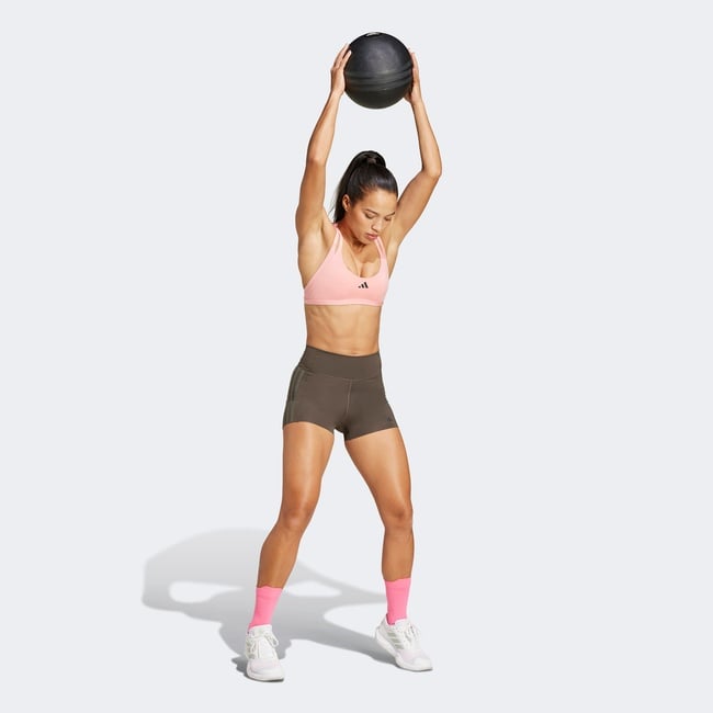  adidas Opt 4 Inch Kadın Yeşil Kısa Antrenman Taytı