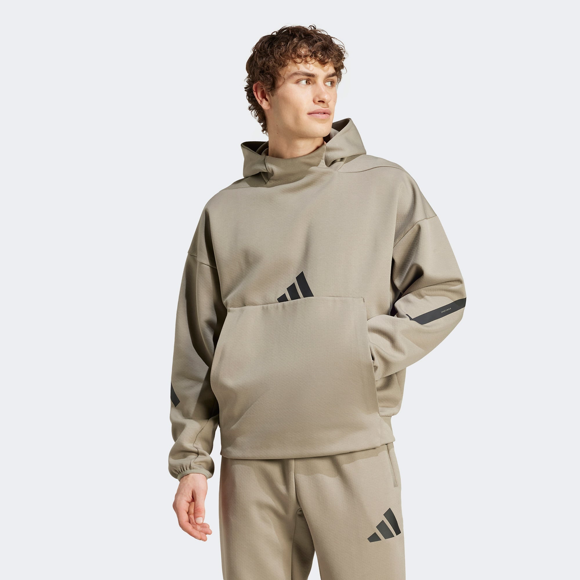 adidas Z.N.E Erkek Kahverengi Günlük Sweatshirt