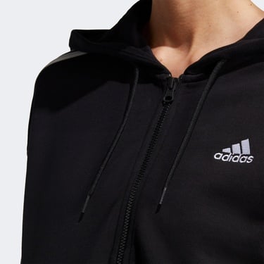  adidas Essentials 3 Striped Kadın Siyah Günlük Sweatshirt