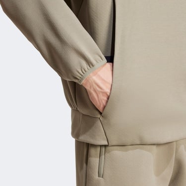  adidas Z.N.E Erkek Kahverengi Günlük Sweatshirt