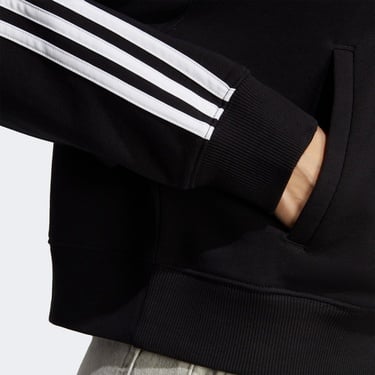  adidas Essentials 3 Striped Kadın Siyah Günlük Sweatshirt