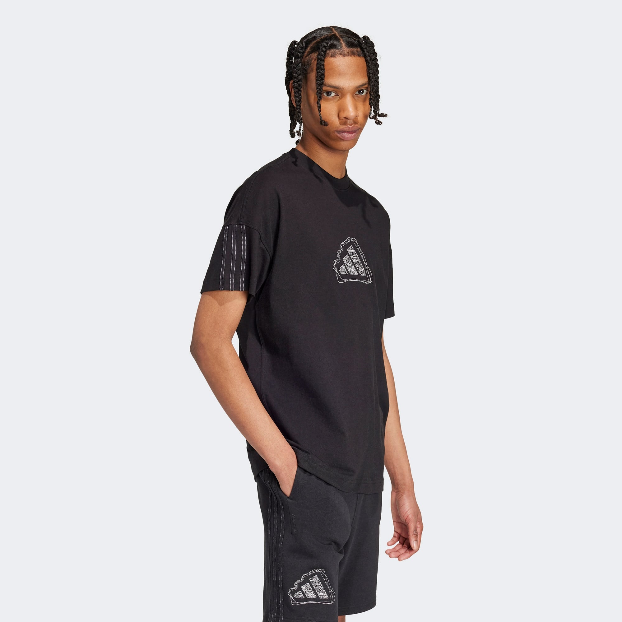 adidas M Szn Erkek Siyah Günlük T-Shirt