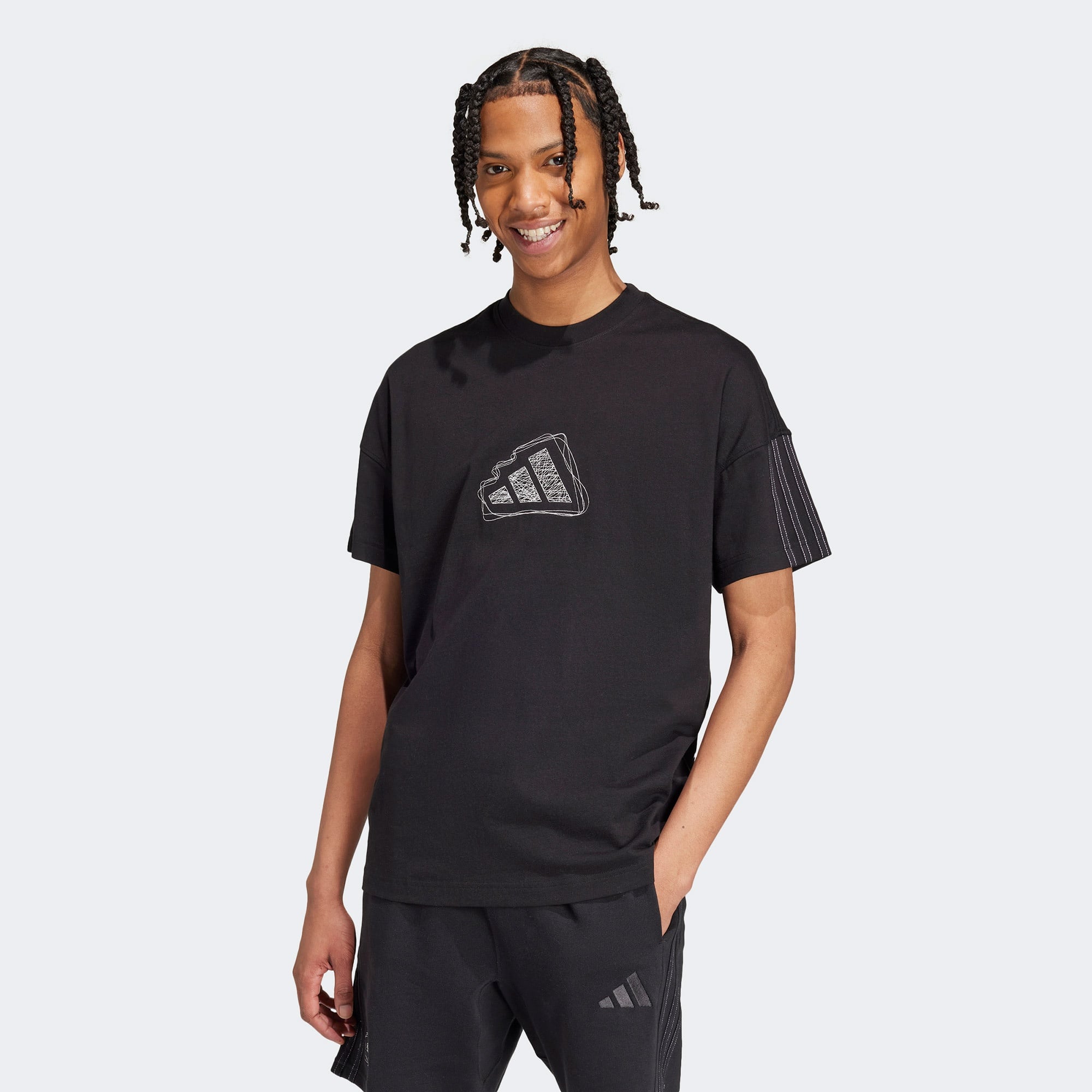 adidas M Szn Erkek Siyah Günlük T-Shirt