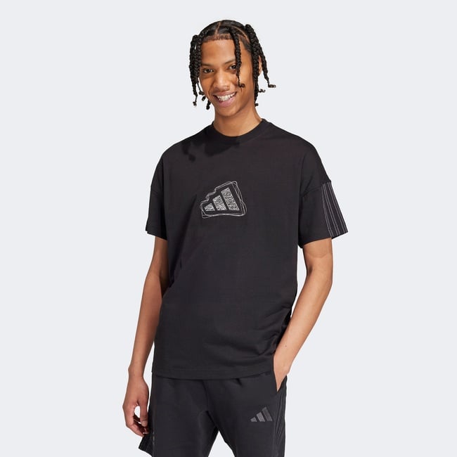  adidas M Szn Erkek Siyah Günlük T-Shirt
