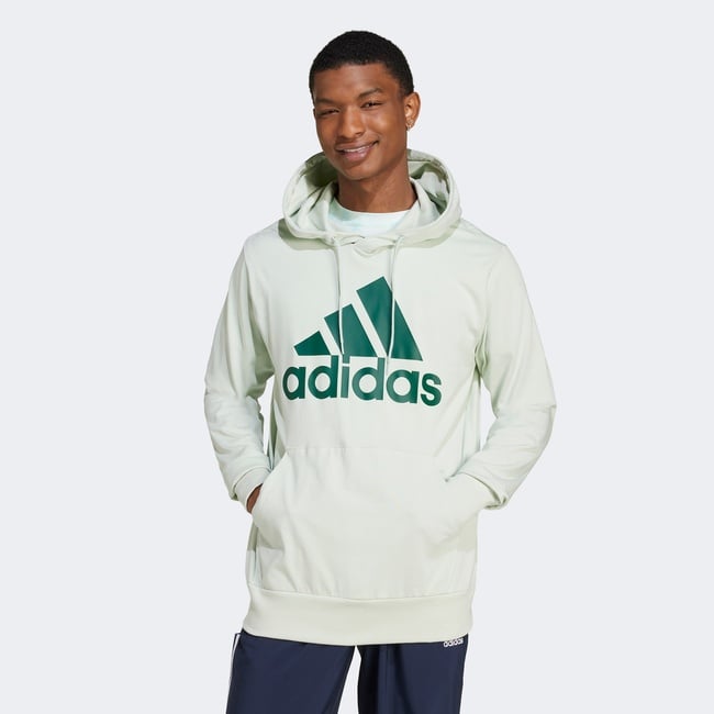  adidas Essentials Logo Erkek Beyaz Günlük Sweatshirt