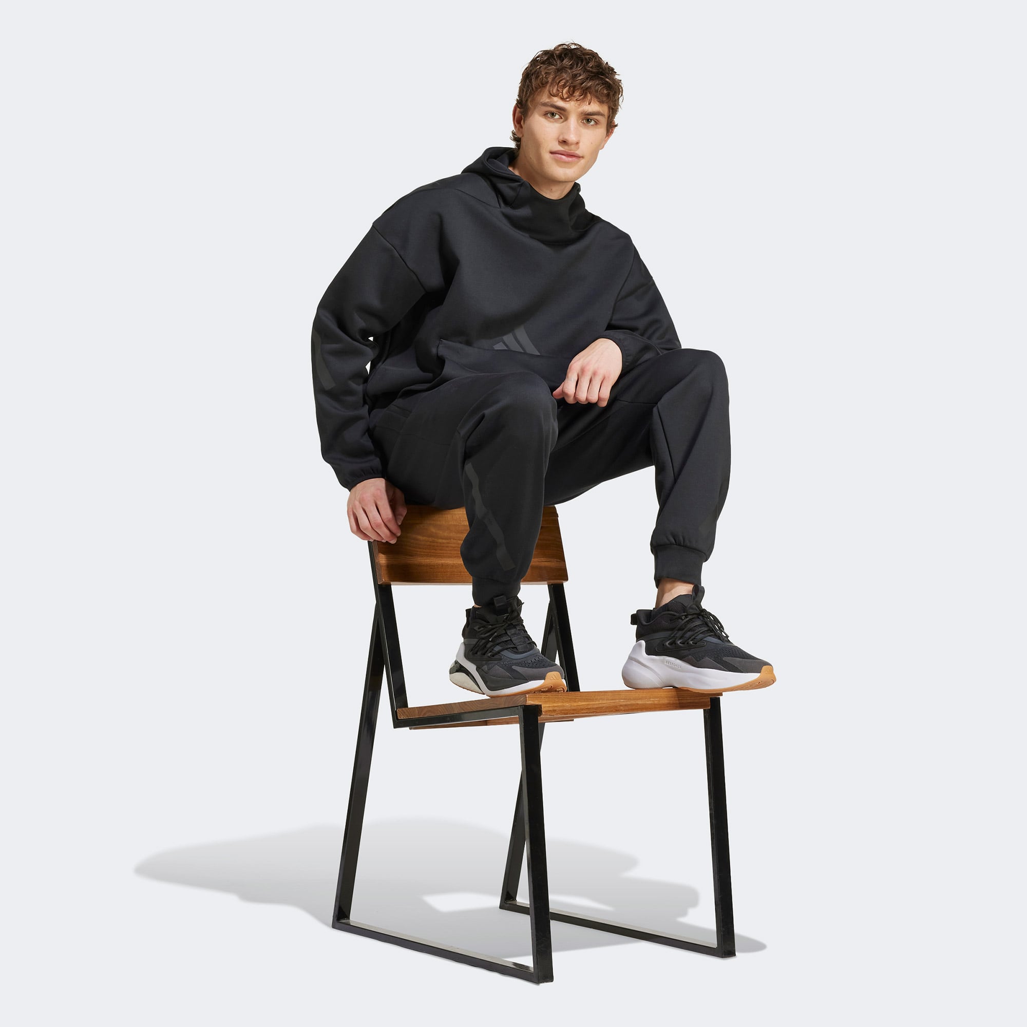  adidas Z.N.E. Erkek Siyah Günlük Sweatshirt