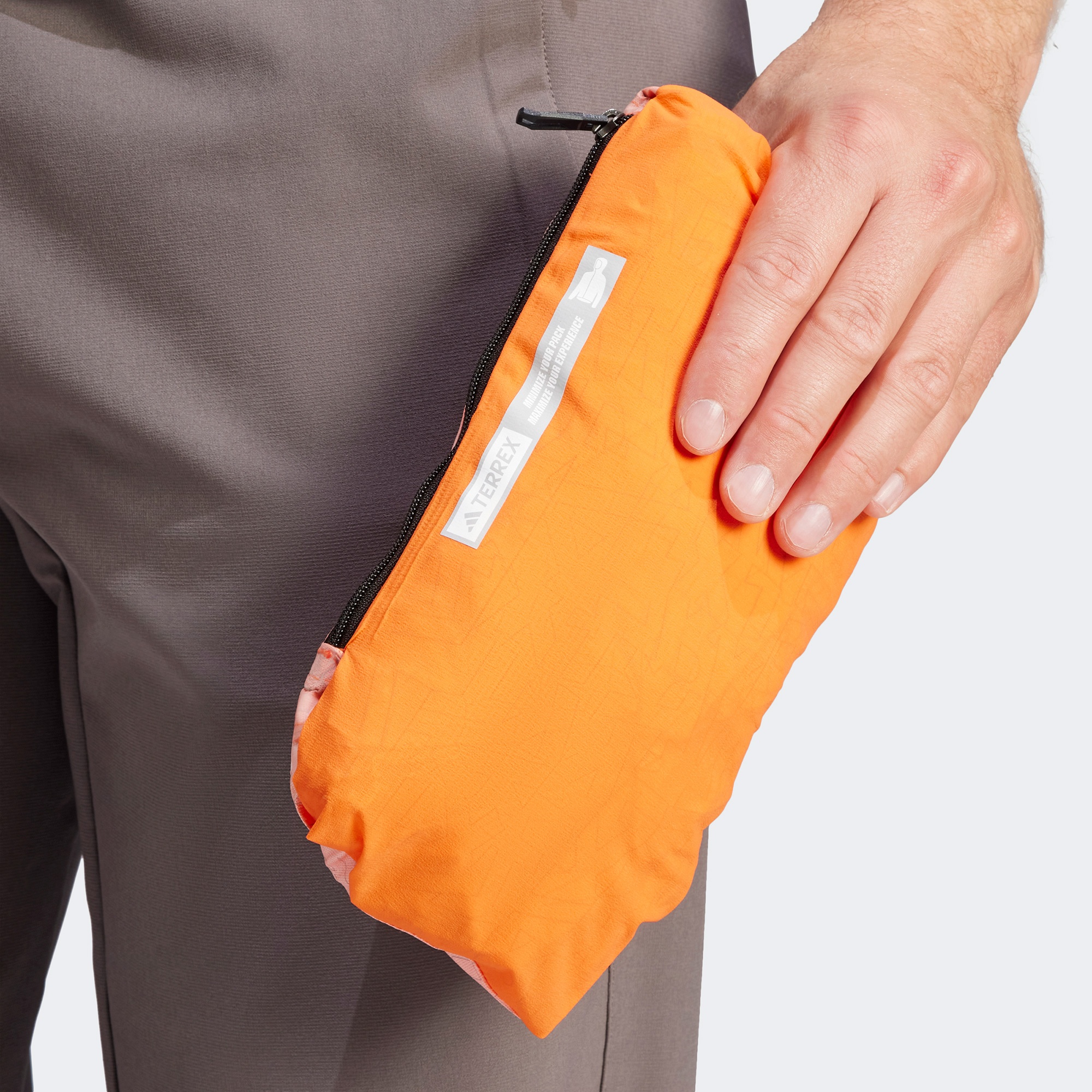 adidas Terrex Xperior Light Rain Erkek Turuncu Outdoor Ceket