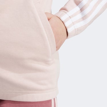  adidas Essentials 3 Striped Çocuk Pembe Günlük Sweatshirt