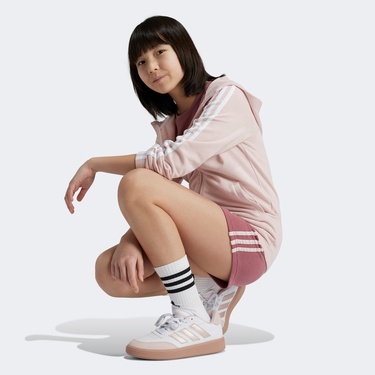  adidas Essentials 3 Striped Çocuk Pembe Günlük Sweatshirt