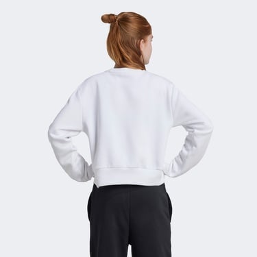  adidas Crew Çocuk Beyaz Günlük Sweatshirt