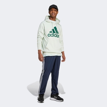  adidas Essentials Logo Erkek Beyaz Günlük Sweatshirt