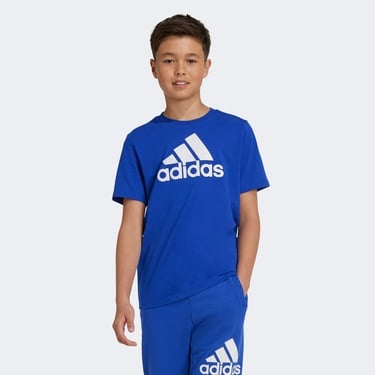  adidas Big Logo Çocuk Mavi Günlük T-Shirt