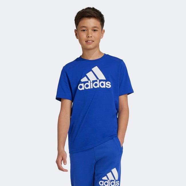  adidas Big Logo Çocuk Mavi Günlük T-Shirt