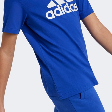  adidas Big Logo Çocuk Mavi Günlük T-Shirt