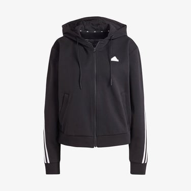  adidas Future Icon 3 Stripes Kadın Siyah Günlük Eşofman Üstü