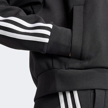  adidas Future Icon 3 Stripes Kadın Siyah Günlük Eşofman Üstü