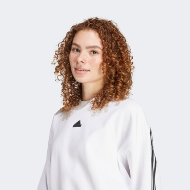  adidas Future Icon 3S Kadın Beyaz Günlük Sweatshirt