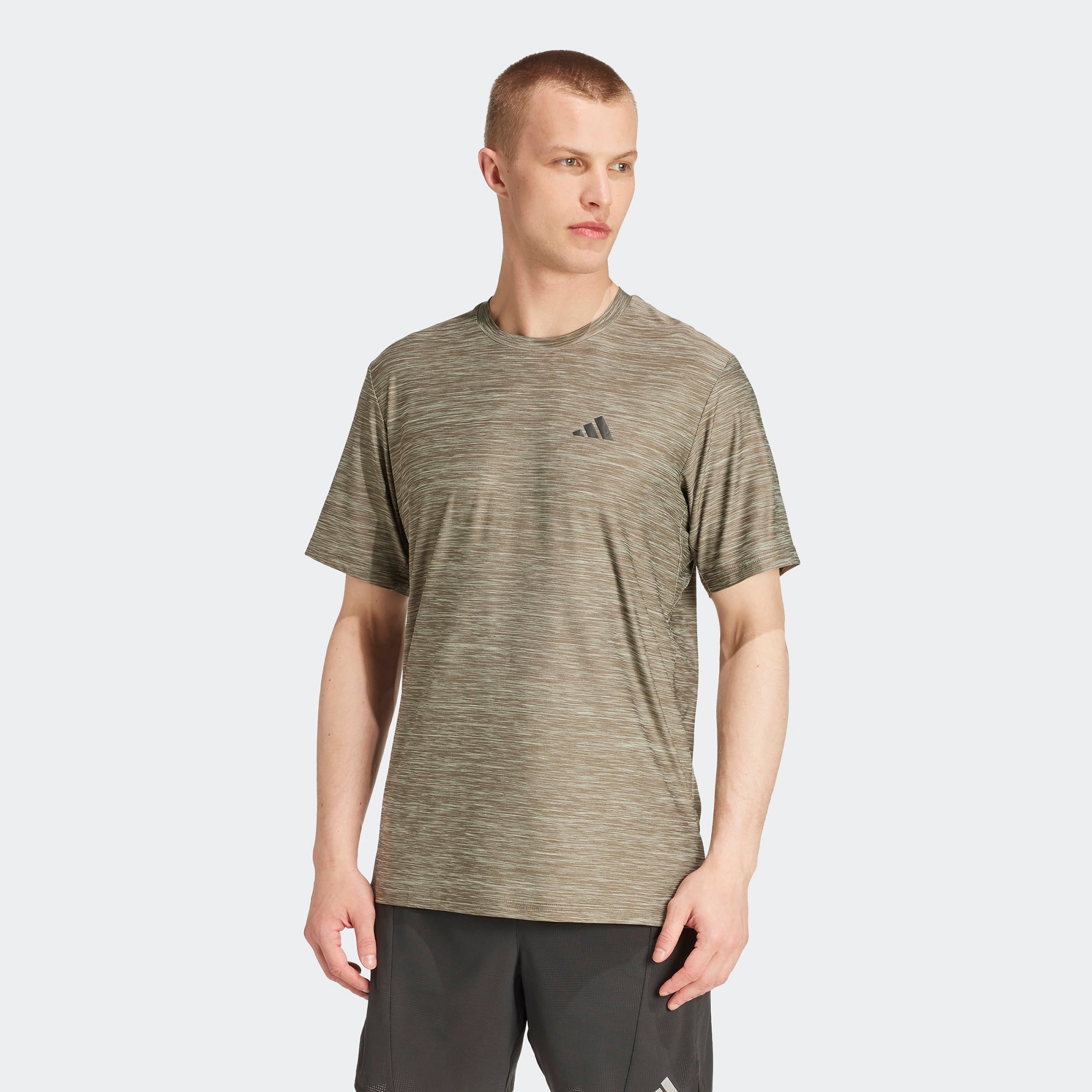adidas Training Essentials Strech Training Erkek Yeşil Antrenman T-Shirt