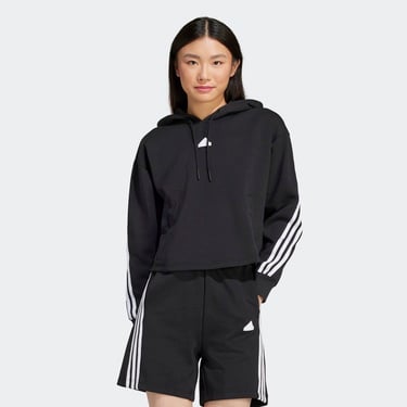  adidas Future Icons 3-Stripes Kadın Siyah Günlük Sweatshirt