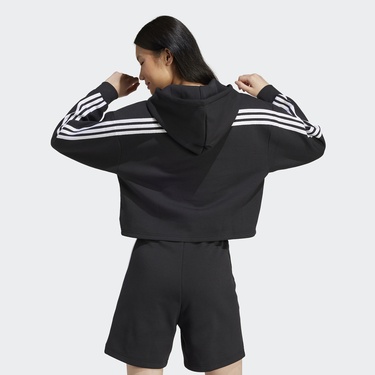  adidas Future Icons 3-Stripes Kadın Siyah Günlük Sweatshirt