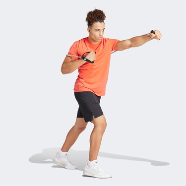  adidas Designed for Training Erkek Turuncu Antrenman T-Shirt