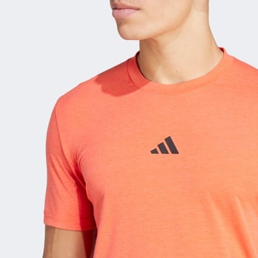  adidas Designed for Training Erkek Turuncu Antrenman T-Shirt