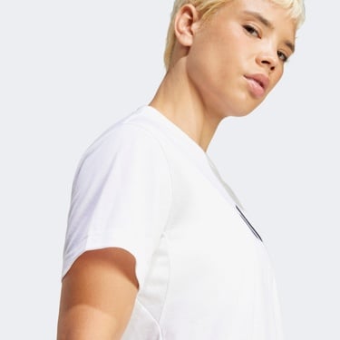  adidas Performance Big Logo Kadın Beyaz Antrenman T-Shirt