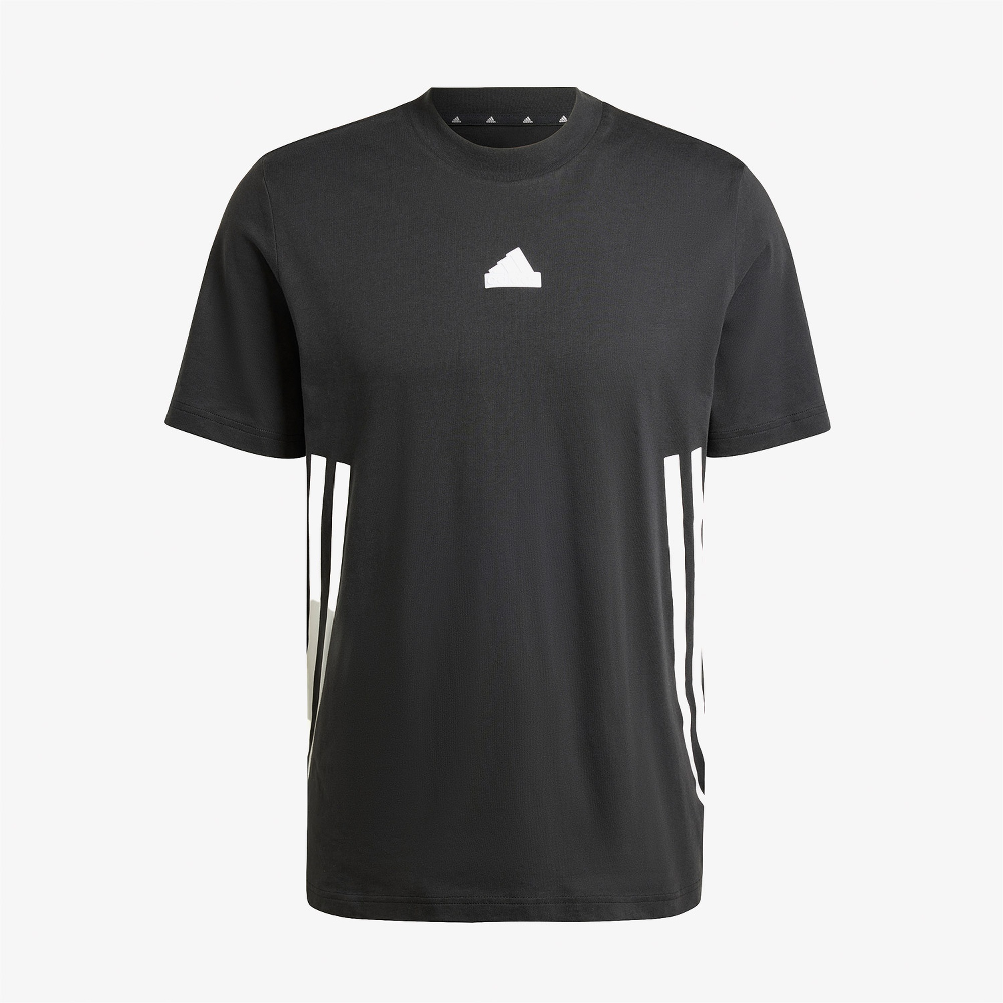 adidas Future Icons 3 Stripes Erkek Siyah Günlük T-Shirt