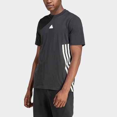  adidas Future Icons 3 Stripes Erkek Siyah Günlük T-Shirt