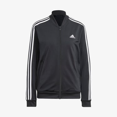  adidas Essential 3 Striped Kadın Siyah Günlük Eşofman Üstü
