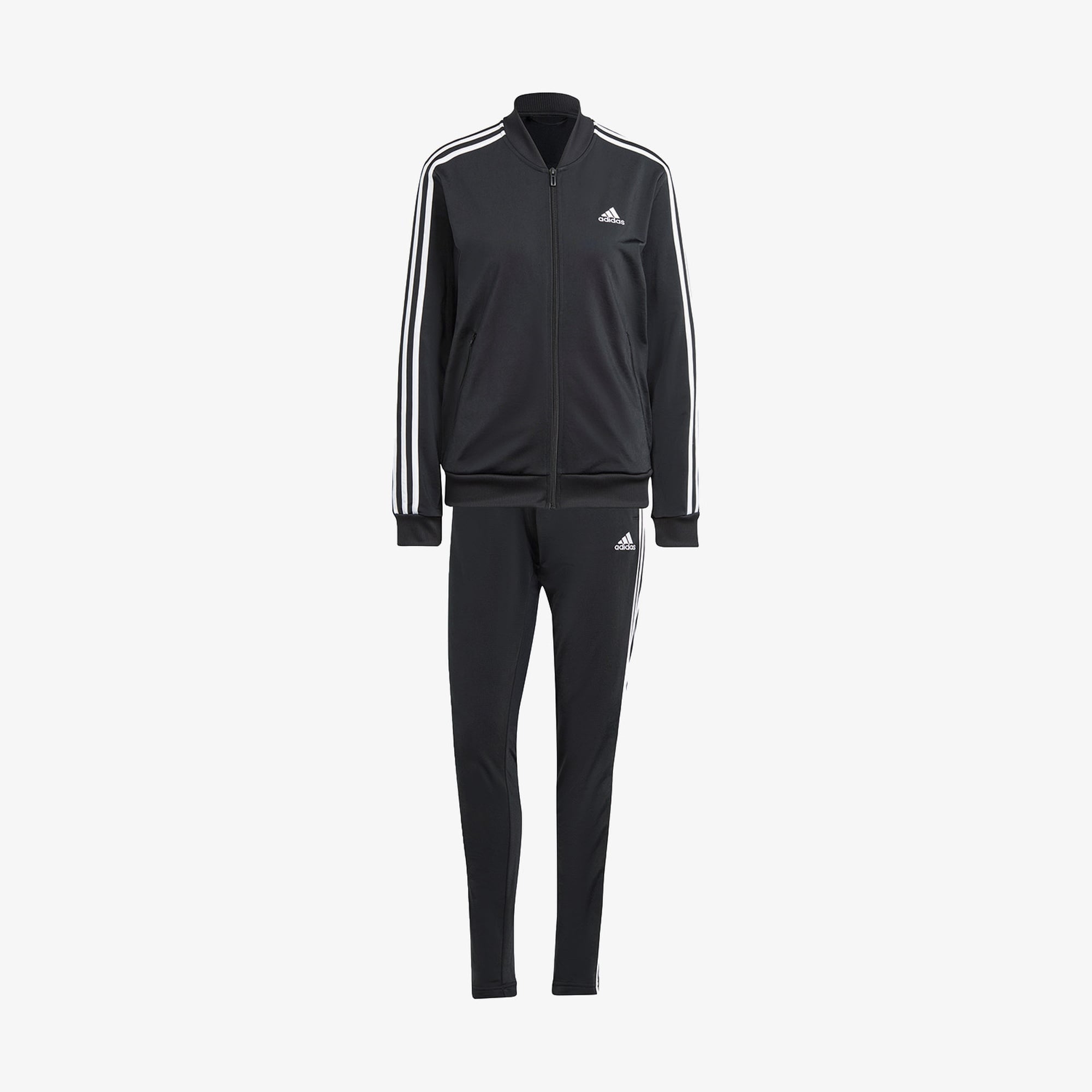 adidas Essential 3 Striped Kadın Siyah Günlük Eşofman Üstü