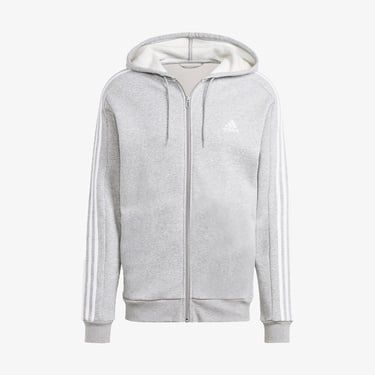  adidas 3 Striped Erkek Gri Günlük Eşofman Üstü