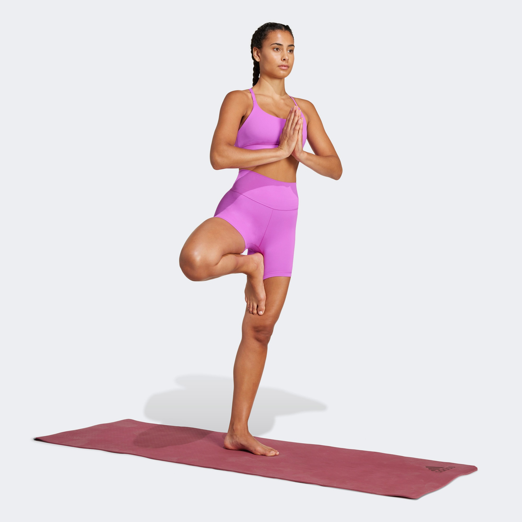 adidas All Me 5 Inch Kadın Mor Koşu Taytı