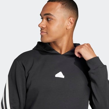  adidas Future Icons 3-Stripes Erkek Siyah Günlük Sweatshirt