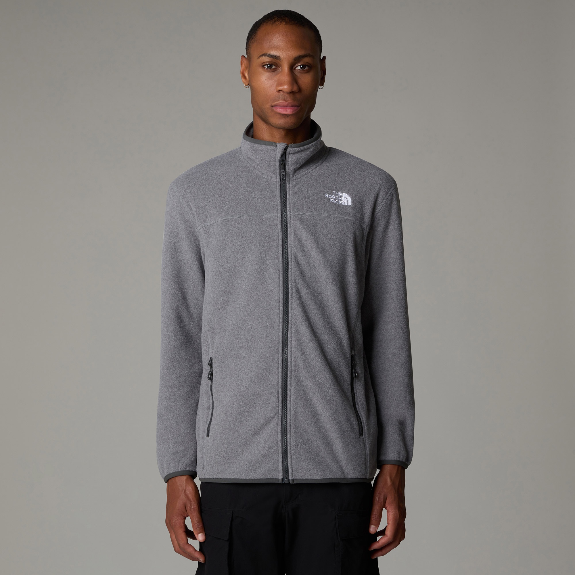 The North Face Glacier 100 Erkek Gri Outdoor Polar