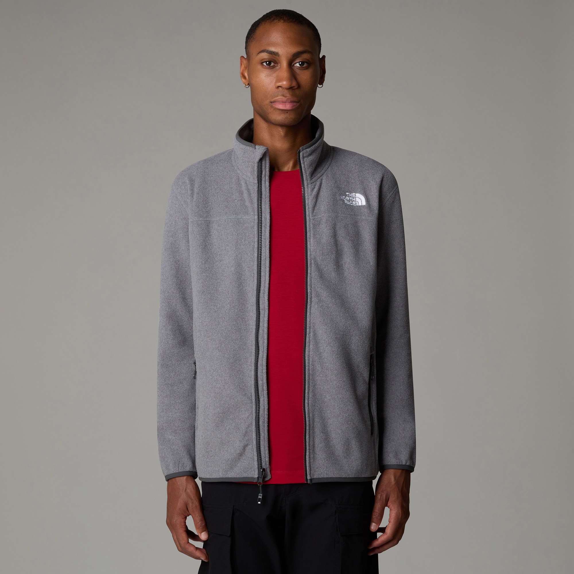 The North Face Glacier 100 Erkek Gri Outdoor Polar