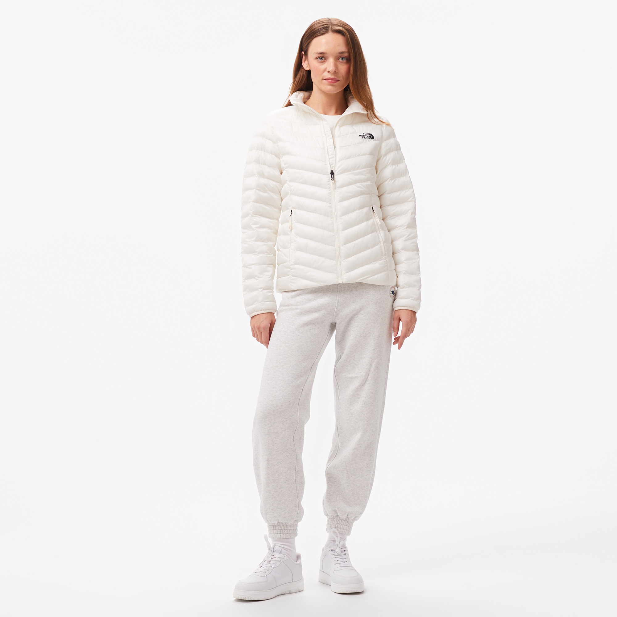 The North Face Huila Sentetik Kadın Beyaz Outdoor Mont