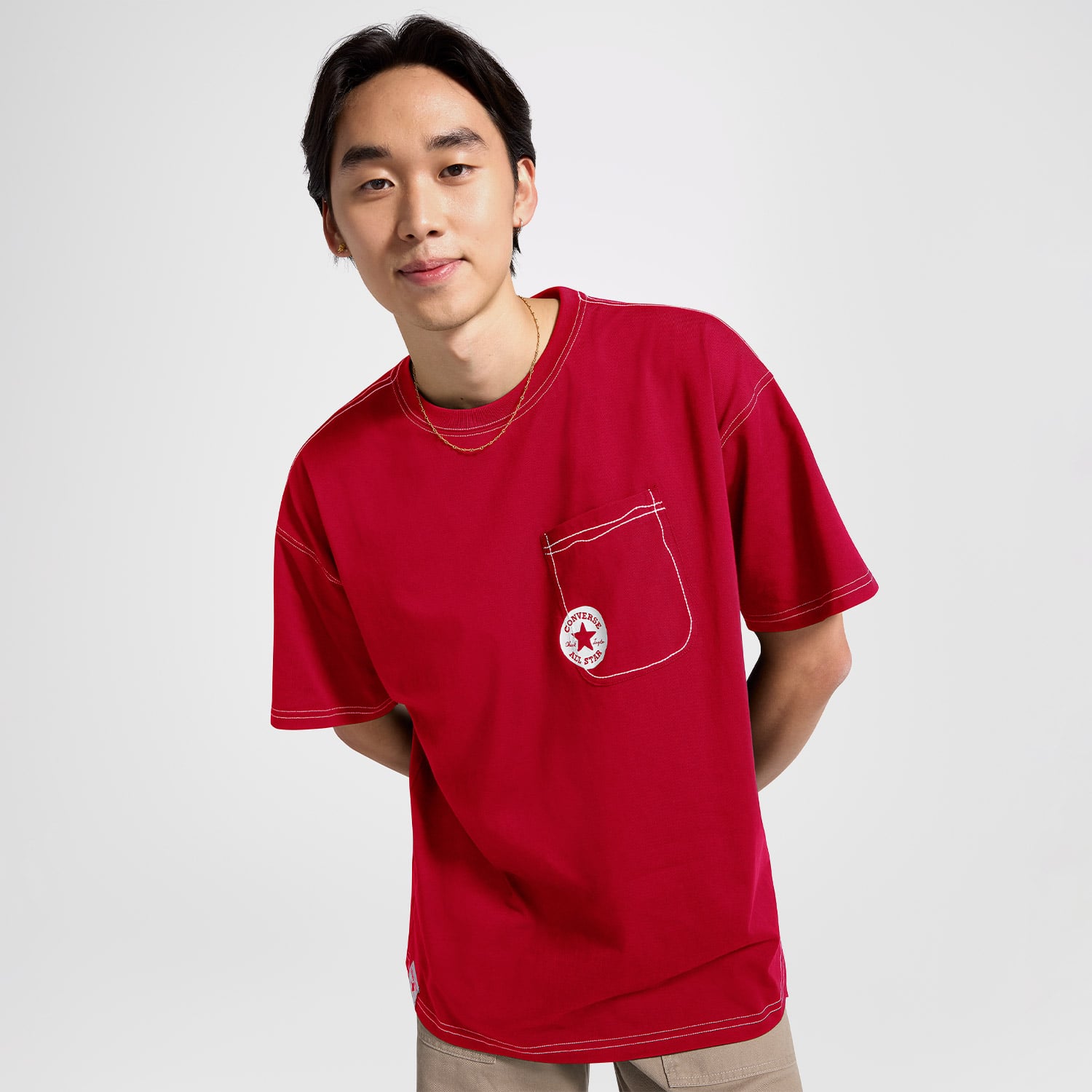  Converse Erkek Kırmızı T-Shirt