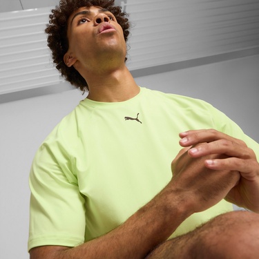 Puma Cloudspun Therma Erkek Sarı Antrenman T-Shirt
