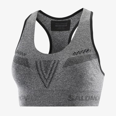  Salomon Elevate Move On Kadın Gri Antrenman Bra