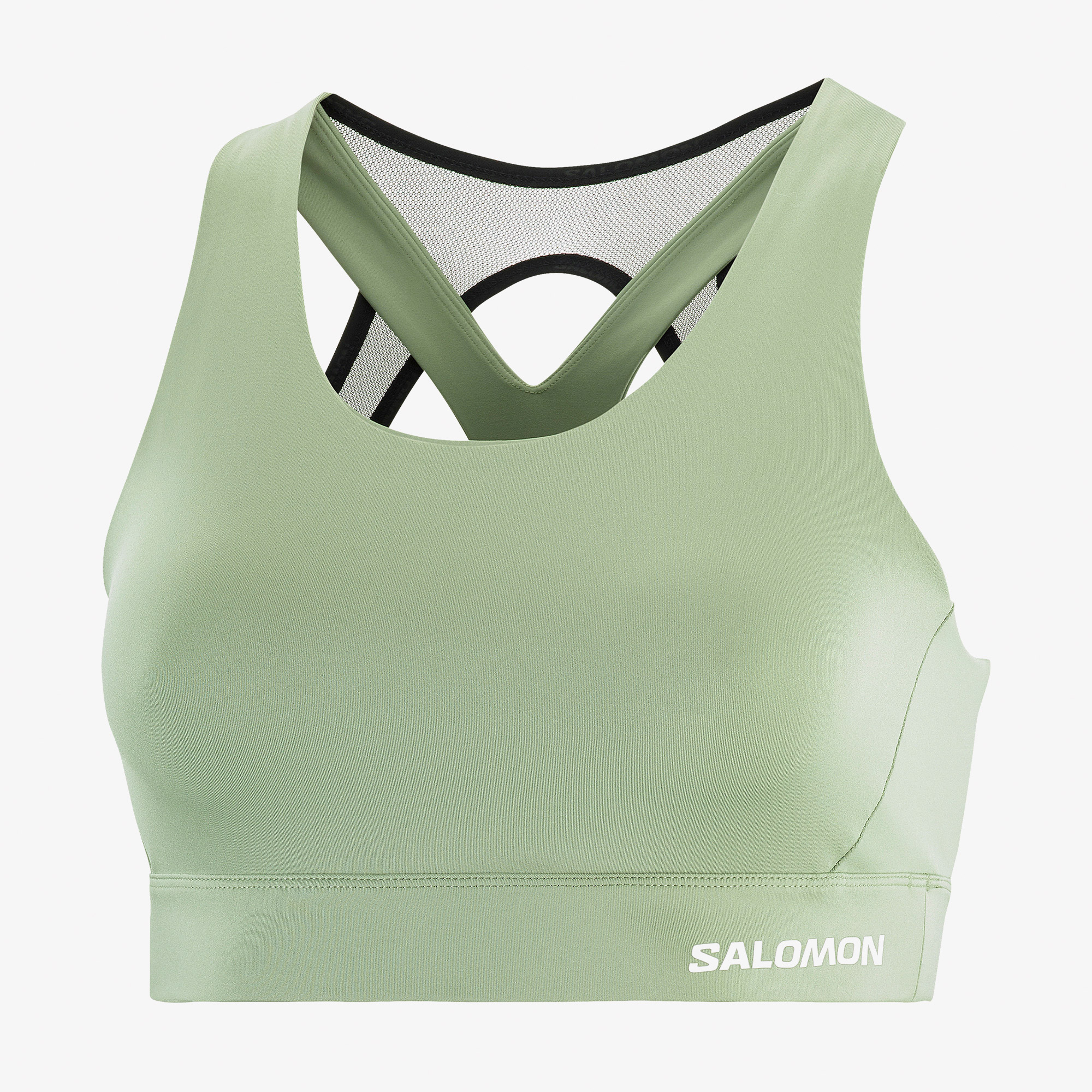  Salomon Cross Run Kadın Yeşil Koşu Bra