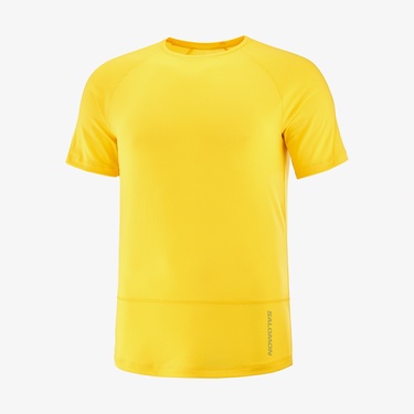  Salomon Sense Aero Erkek Sarı Koşu T-Shirt