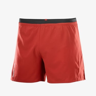  Salomon Cross 5 Erkek Kırmızı Koşu Şortu