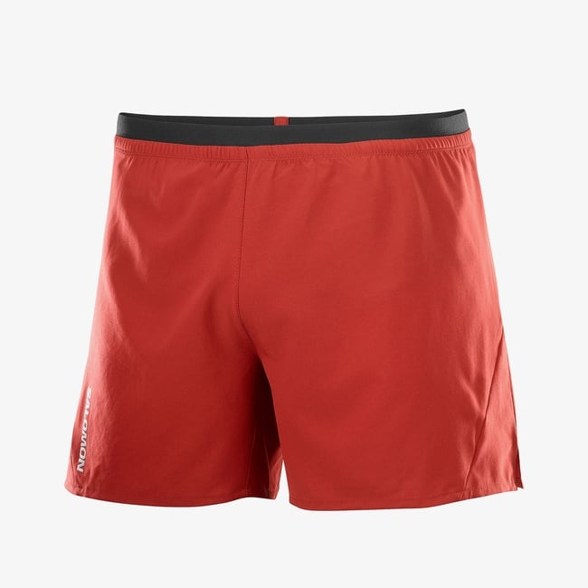  Salomon Cross 5 Erkek Kırmızı Koşu Şortu