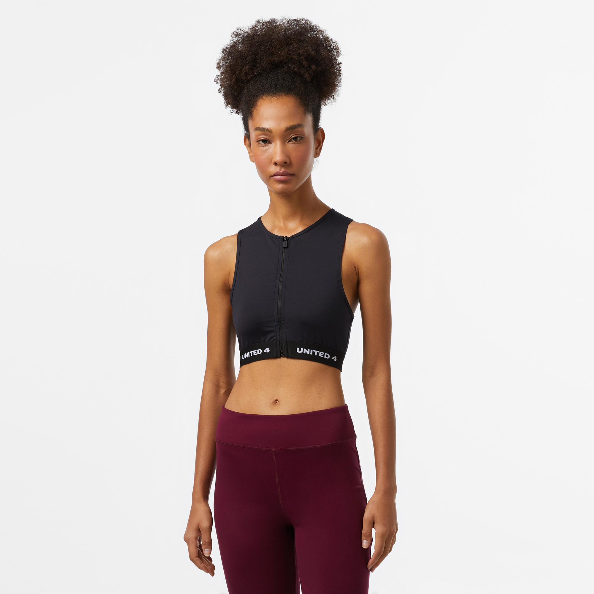  UNITED4 Kadın Siyah Antrenman Bra