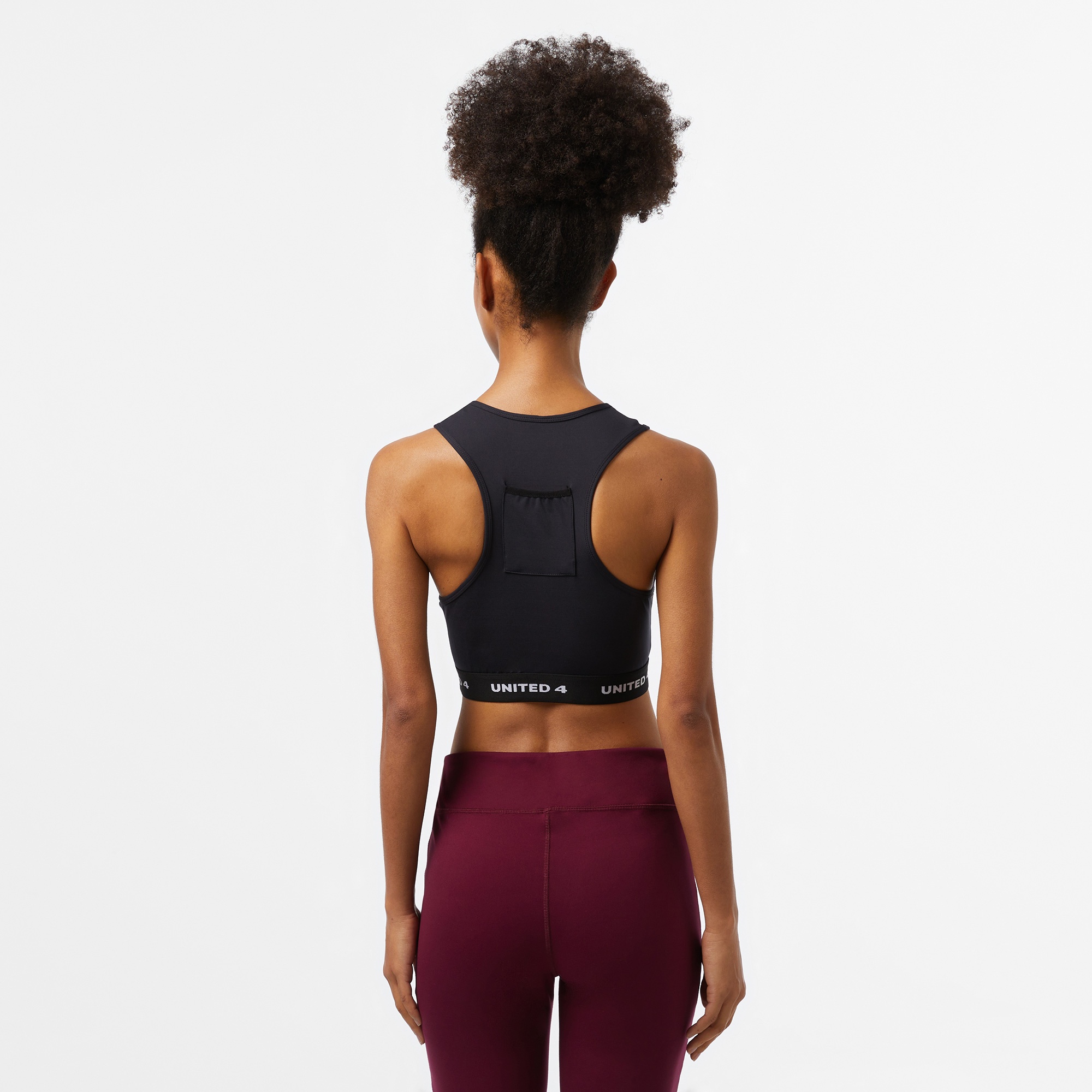 UNITED4 Kadın Siyah Antrenman Bra